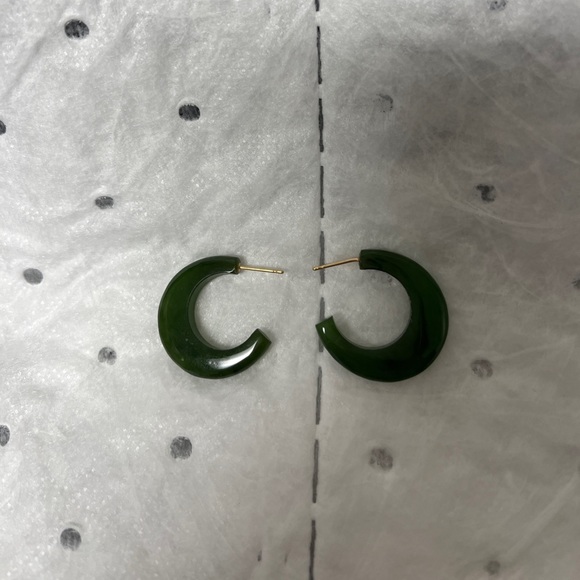 Jewelry Vintage Faux Jade Hoop Drop Earrings Not Sure If It Is Real Jade Or Not Poshmark